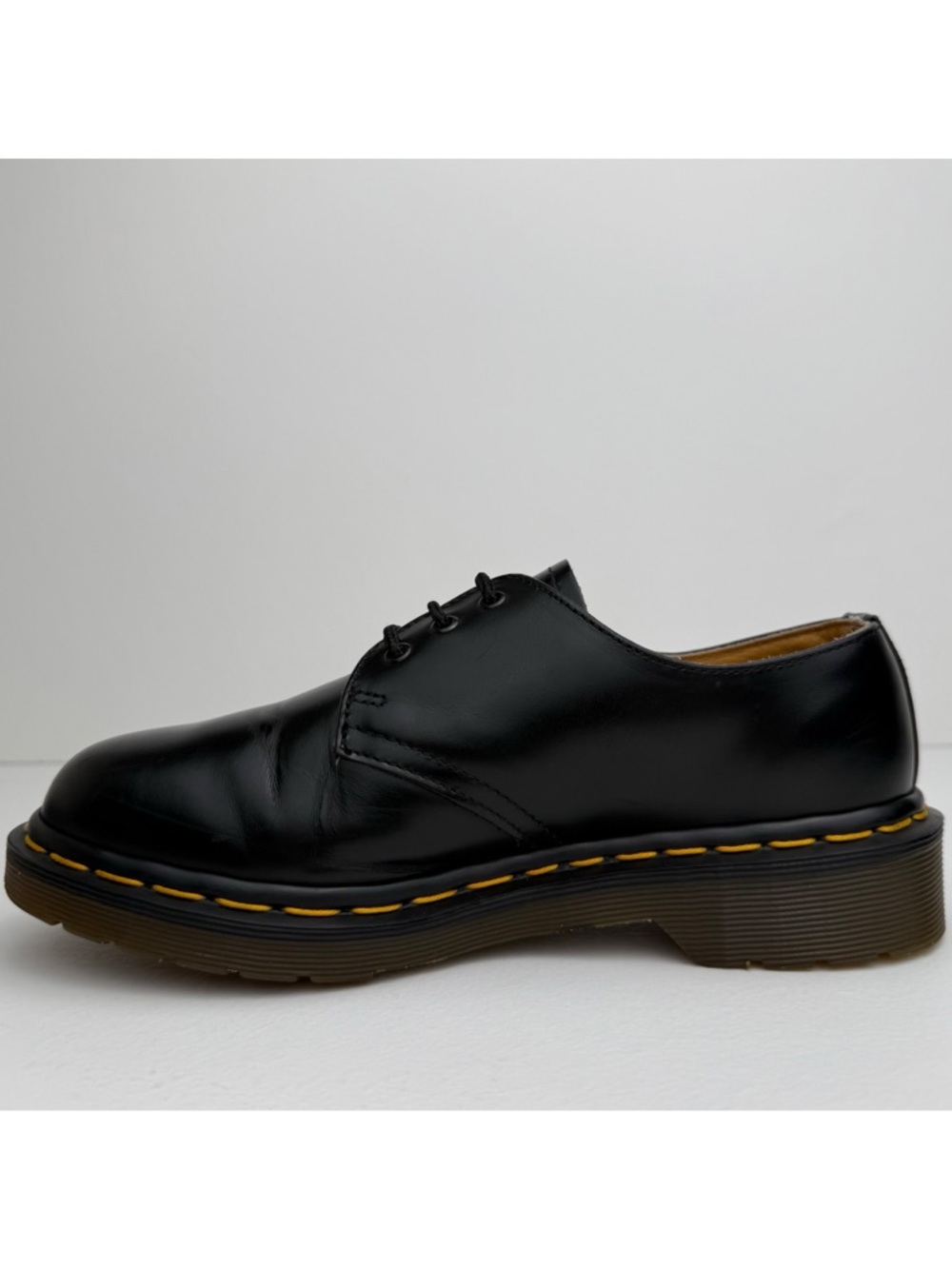 Vintage Dr. Martens England 1461 Black Smooth Leather MIE Oxfords UK 4 - Picture 4 of 16